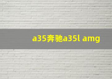 a35奔驰a35l amg